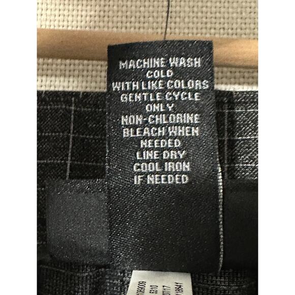 Lane Bryant Women’s Plus Sz 18 Pants Black Checked Straight Leg Zipper Legs NWT - Picture 8 of 16